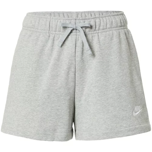 Nike Sportswear Hlače siva melange / bijela
