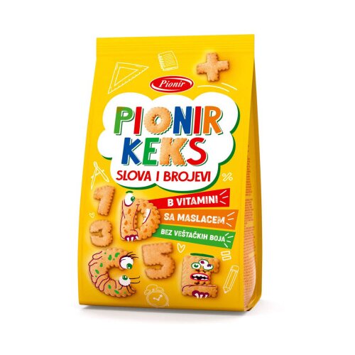 Pionir Keks sa vitaminima slova i brojevi 100g Cijene