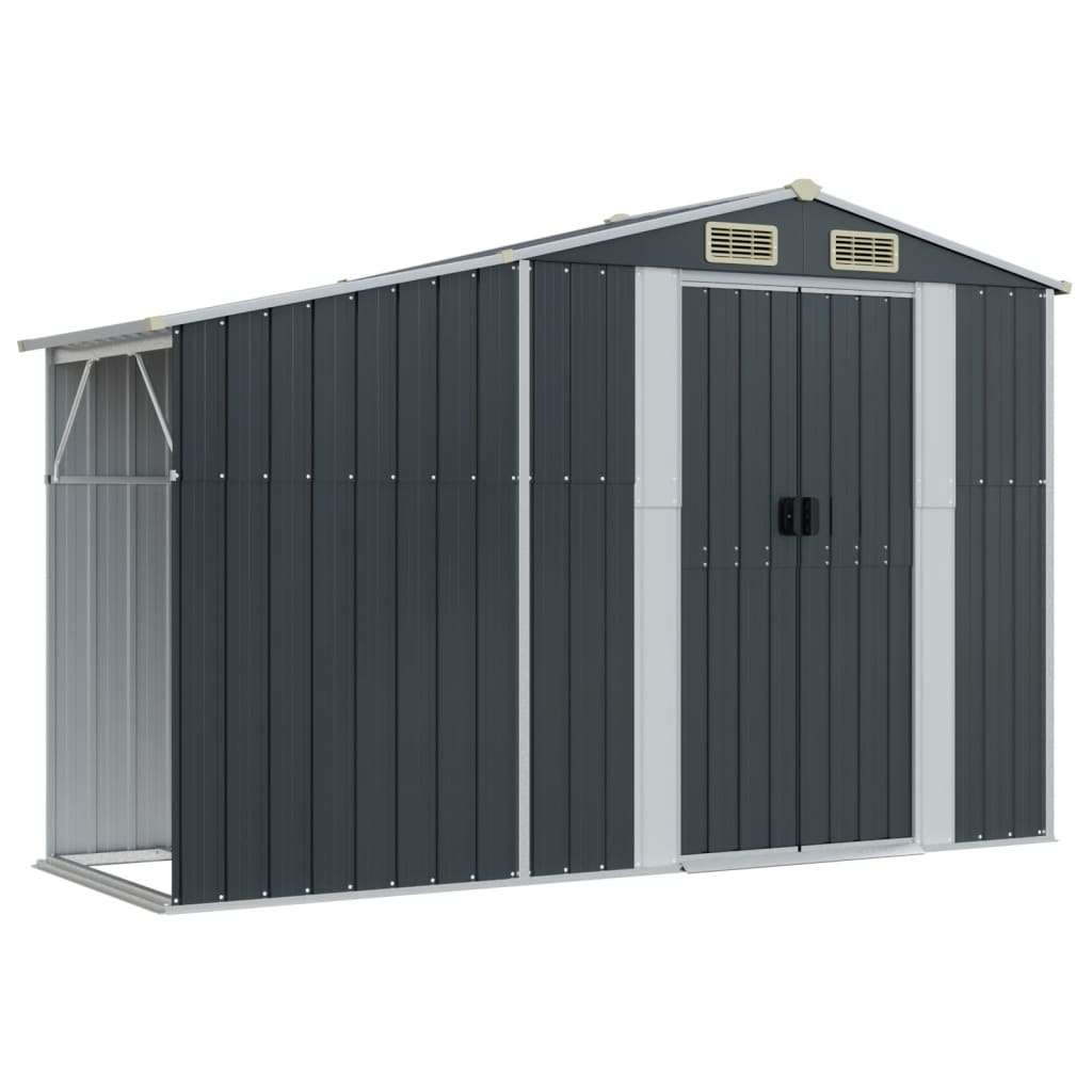 VidaXL Vrtna lopa antracitna 277x192,5x179 cm pocinkano jekl Slike