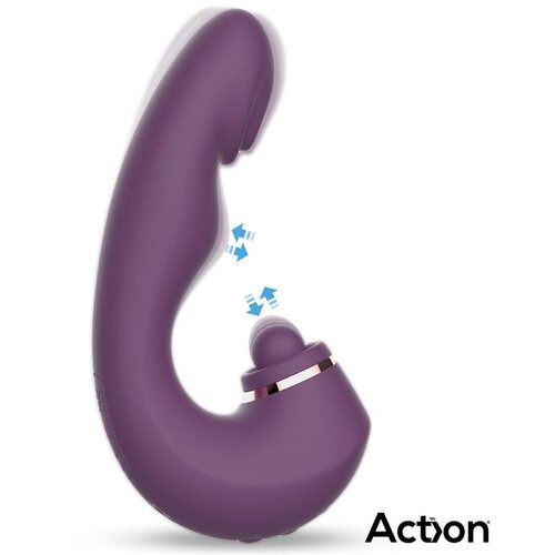Action Turis Triple Function Clit Hitting Ball with G-Spot Pulsation &amp;amp; Vibration Purple Slike