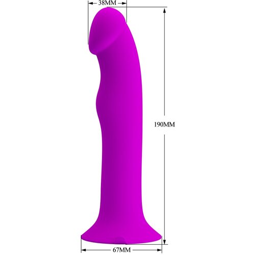 Pretty Love Murray Vibrating Dildo 19cm Purple Cene