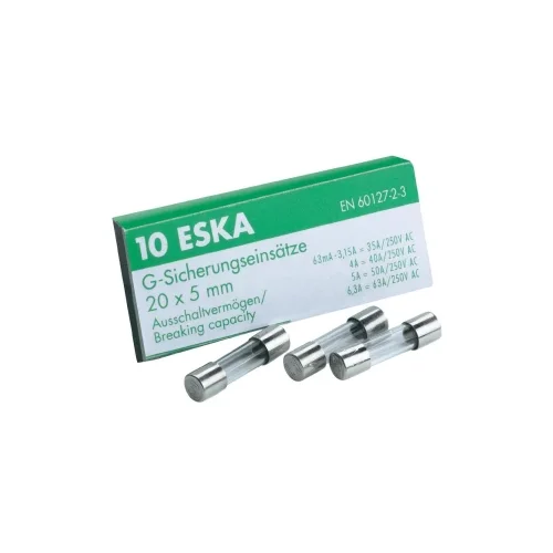 Eska fini osigurač 5 x 20 mm 522.511 0,25A 250 V 0.25 A spor, sadržaj 10 komada