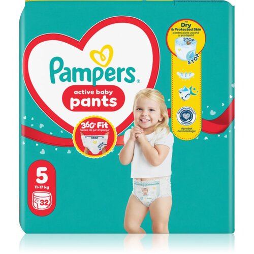 Pampers Active Baby Pants Size 5 jednokratne pelene-gaćice 11-17 kg 32 kom Slike