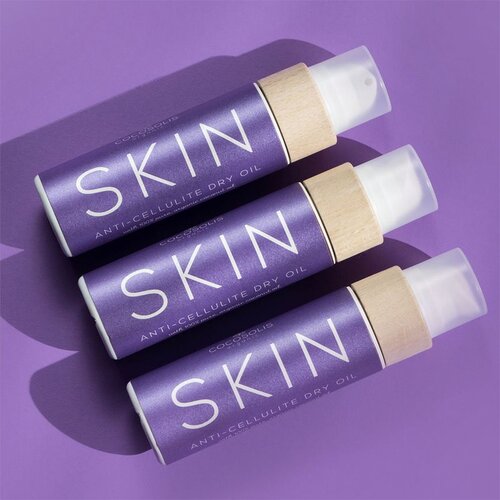 Cocosolis SKIN Anti-cellulite suho olje proti celulitu z vonjem Blueberry Muffin 200 ml Slike