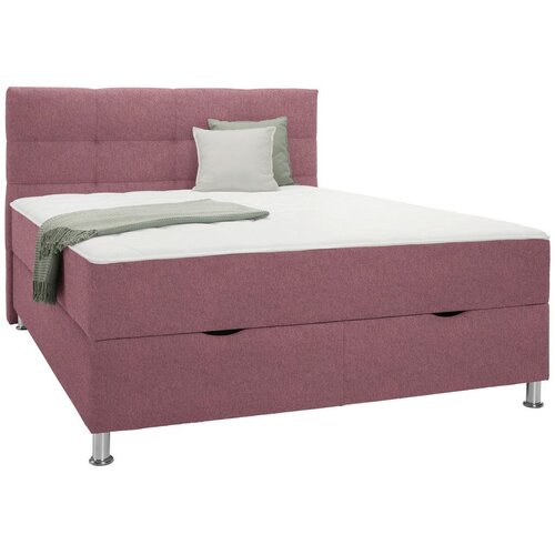 Mömax Postelja Boxspring Oviedo, Vinsko Rdeča, 160x200 Cene