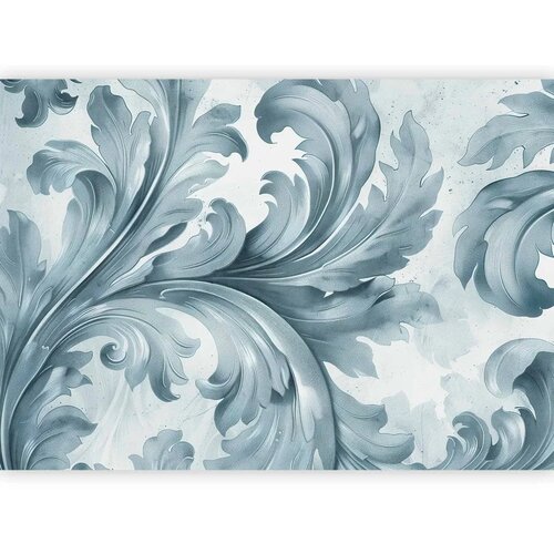  Foto tapeta - Stone Baroque Ornaments in Light Shades of Gray-Blue 300x210 Standard Slike