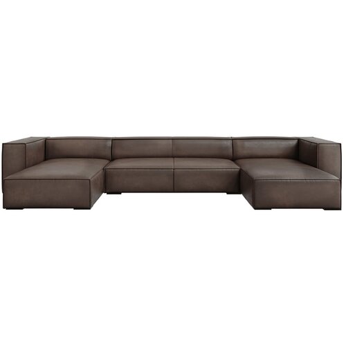 Windsor &amp;amp; Co Sofas Rjava usnjena kotna zofa (v obliki črke U) Madame - Windsor &amp;amp; Co Sofas Slike