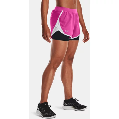 Under Armour Shorts UA Fly By 2.0 2N1 Short-PNK - Women
