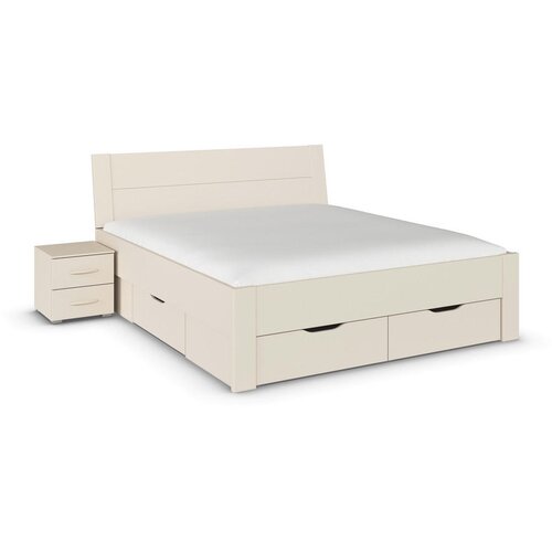 CARRYHOME POSTELJA x , leseni material barve &amp;scaron;ampanjca Slike
