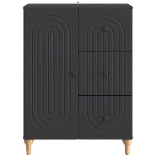  Kreveta s ladicama Crna 66 x 34,5 x 90 cm Konstruirano drvo Slike