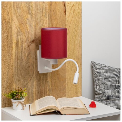  Brilagi-LED Zidna lampa NUBILA 1xE27/25W/230V+LED/3W bela/pompejanska crvena Cene