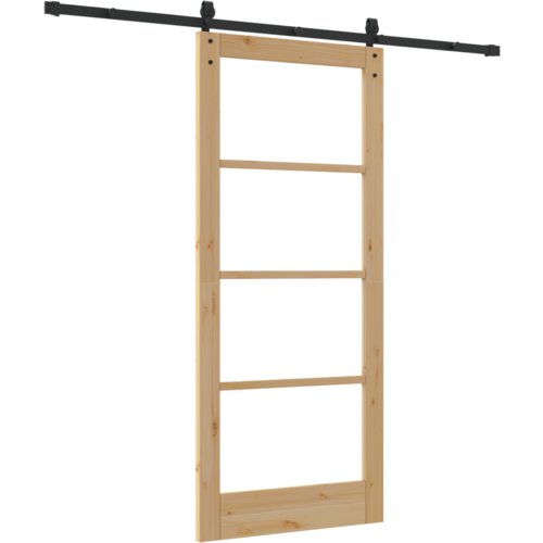 vidaXL drsna vrata s kompletom opreme 'ORKDAL'86x198.5 cm, notranja vrata 'ORKDAL'86x198.5x4 cm Masivni bor Cene