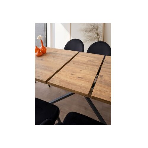 Hanah home Falcon - 2961 Brown Extendable Dining Table Cene
