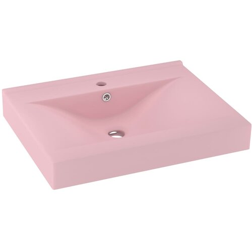Maison Chic Razkošen Umivalnik - Kopalna umivalnik - Lavabo z luknjo mat roza 60x46 cm keramičen, (21684907) Cene