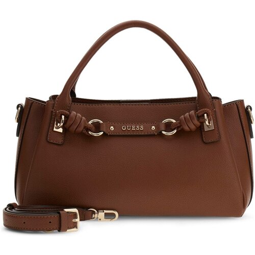 Guess Ročne torbice Camelia 3 Comp Satchel Kostanjeva Cene