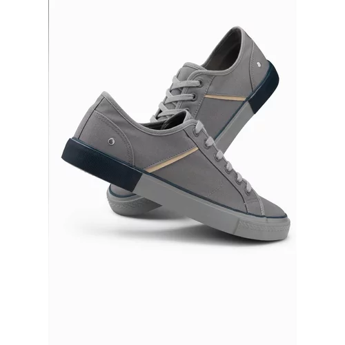 Ombre Classic men's sneakers with rivets - gray