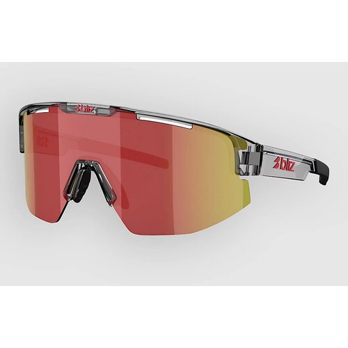 BLIZ Active Eyewear Matrix Transparent Dark Grey Sunglasses brow w red multi Slike