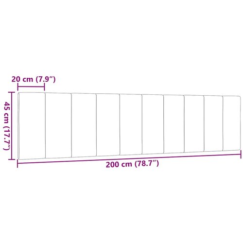  Jastuk za uzglavlje Hanko smeđesivi 200 cm od tkanine Slike