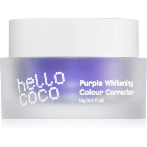 Hello Coco Purple Whitening Colour Corrector prašak za izbjeljivanje i uklanjanje mrlja 12 g