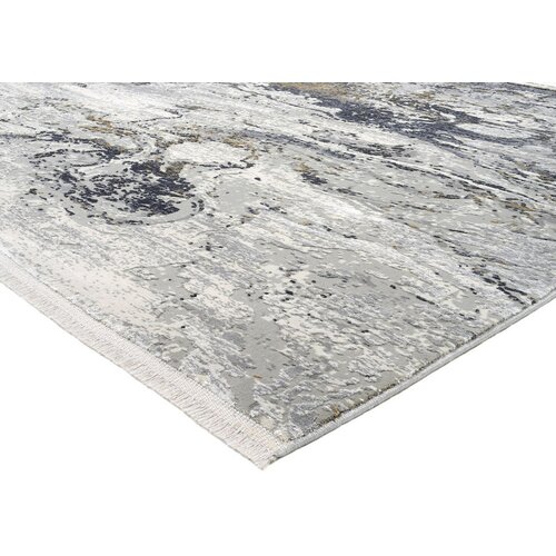 Dieter Knoll TKANA PREPROGA Lille 160/230 cm siva, zlate barve Slike