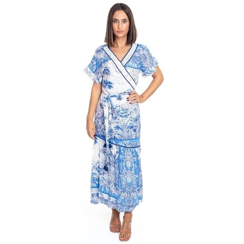 Isla Bonita By Sigris Dolge obleke Dolga Midi Obleka Modra Cene