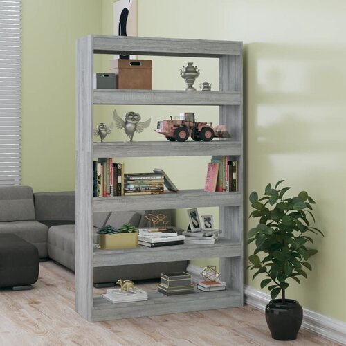 Furnova Knjižna omara/pregrada siva sonoma 100x30x166 cm, (21950936) Slike