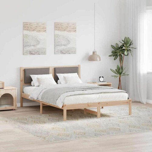  Konstrukcija postelje Taupe 150 x 200 cm Masivno borovo les, (5000101880) Cene
