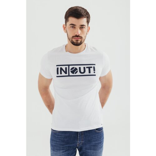 Legendww mu&amp;scaron;ka bela IN OUT majica 6249-9368-01-25pl Slike