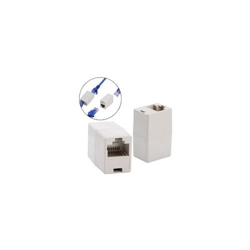 E-green RJ-45 8/8 nastavak F/F, beli Slike