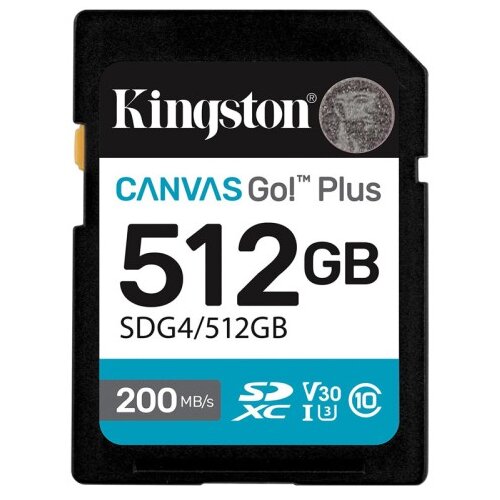 Kingston Canvas Go! Plus SD 512GB Class10 UHS-I U3, V30, 4K UHD SDG4/512GB spominska kartica Cene