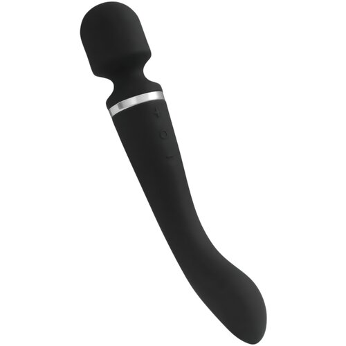 Lonely Lodi - punjivi vibrator za masažu 2u1 (crni) Slike