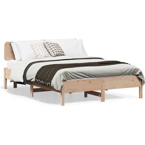 vidaXL Posteljni okvir brez vzmetnice 120x190 cm trdna borovina Cene
