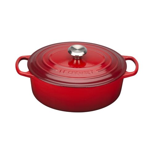 Le Creuset Signature Casserole oval 29 cm Cerise Slike