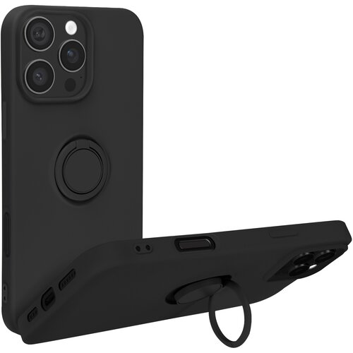 AVIZAR Ohišje za iPhone 16 Pro Bague Support Silikonsko prilagodljivo, Črna, (5000015847) Cene