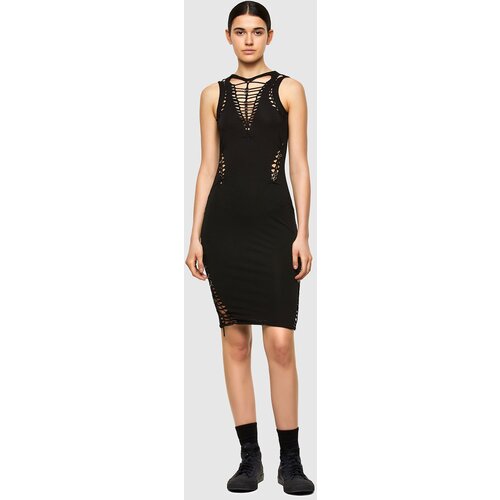 Diesel Dress - D-BRAIDEN DRESS black Slike