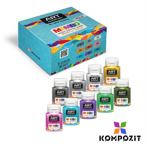 Mambo metalik set boja za tekstil i kožu Slike