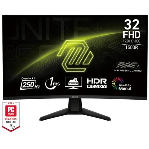 MSI 31.5 inča MAG 32C6X FHD 1920x1080 250Hz AdaptiveSync zakrivljeni gaming monitor Cene