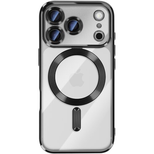 AVIZAR Ovitek za iPhone 17 Pro Max, združljiv z MagSafe, s kromiranim robom, Črna, (5000190390) Cene
