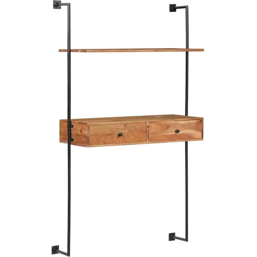 vidaXL zidni radni stol od masivnog bagremovog drva 90 x 40 x 170 cm