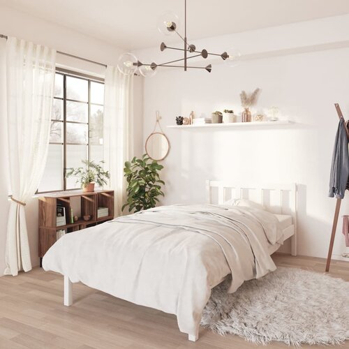 Furnova Posteljni okvir bel iz trdne borovine 100x200 cm, (21931078) Slike