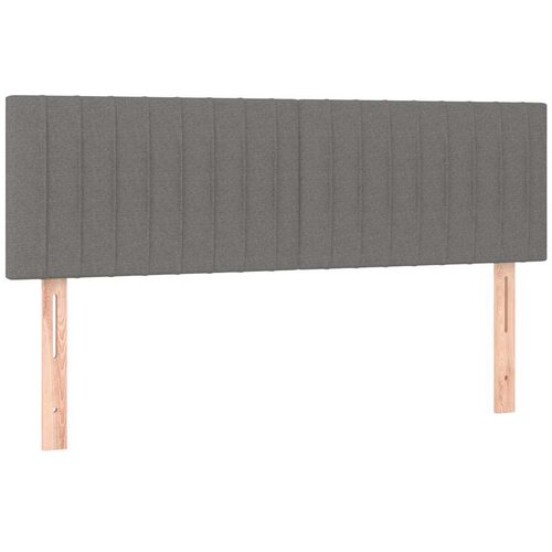  Okvir kreveta s oprugama i madrac svjetlosivi 140x200cm tkanina Slike