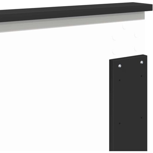  Okvir za krevet Crna 200 x 200 cm Inženjersko Drvo - Crna 200 x 200 cm Slike