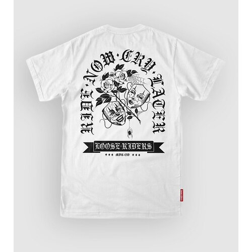 Loose Riders Ride Now Cry Later Tech Tee white Cijene