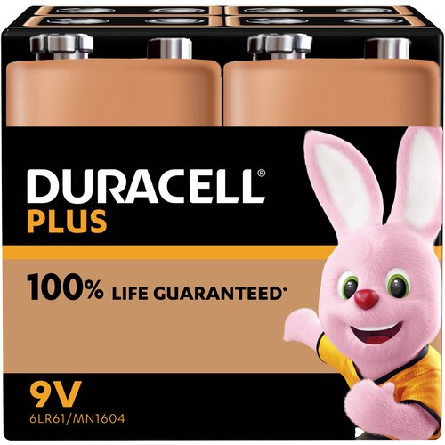 Duracell MN1604 Plus 9 V baterija alkalno-manganov 9 V 4 kos, (20638394) Cene