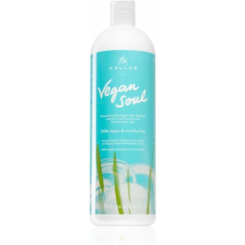 Kallos Cosmetics vegan soul volumizing šampon za povećanje volumena tanke kose 1000 ml za žene