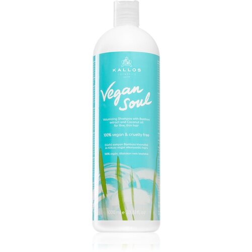 Kallos Cosmetics Vegan Soul Volumizing &amp;scaron;ampon za povečanje volumna tankih las 1000 ml za ženske Slike