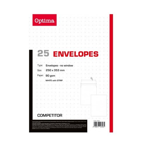 Optima koverte 25x35 bez prozora 25 kom. ( 23184 ) Slike