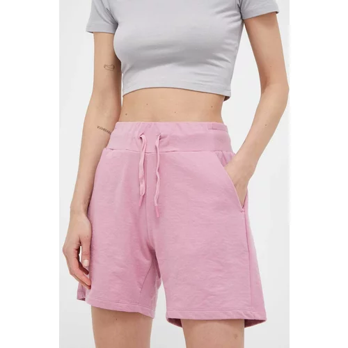 CMP Kratke hlače za žene, boja: ružičasta, glatki materijal, visoki struk