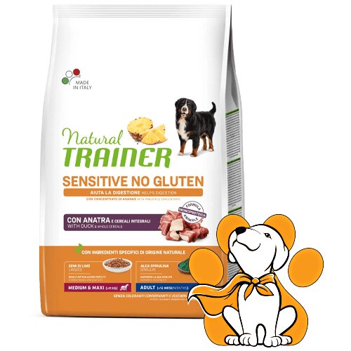 Natural trainer sensitive No Gluten Medium&Maxi Adult Duck 12kg, Suva Hrana Cene