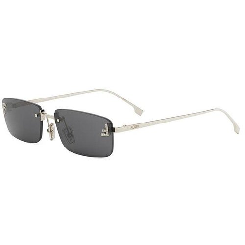 Fendi First Crystal Yellow Rectangular Sunglasses ONE SIZE (54) Zlata/Siva Cene